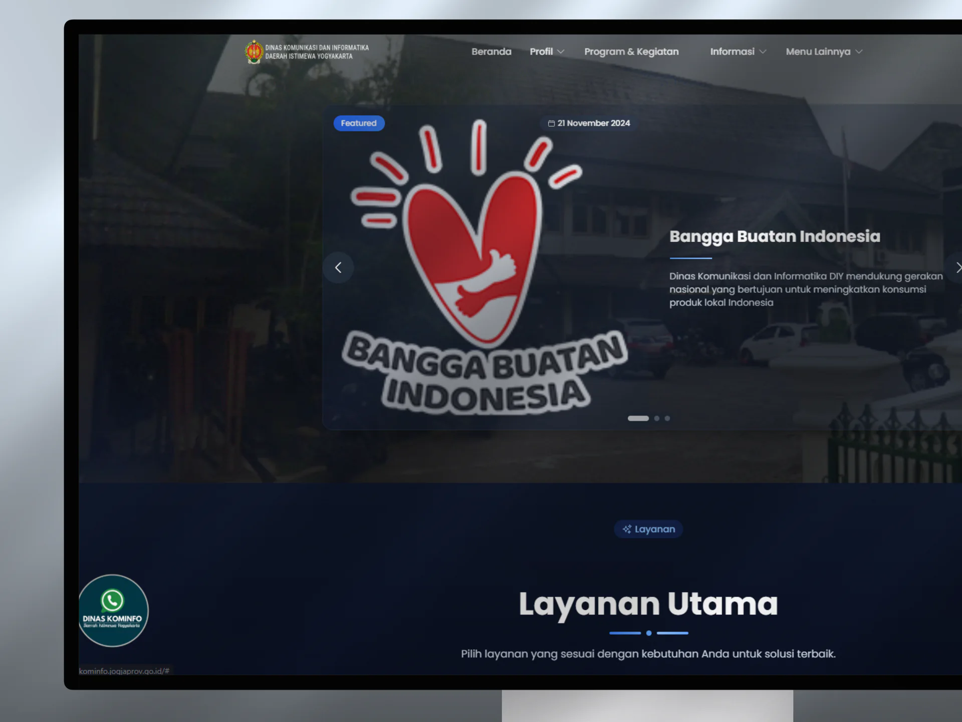 Diskominfo DIY Public Information Portal