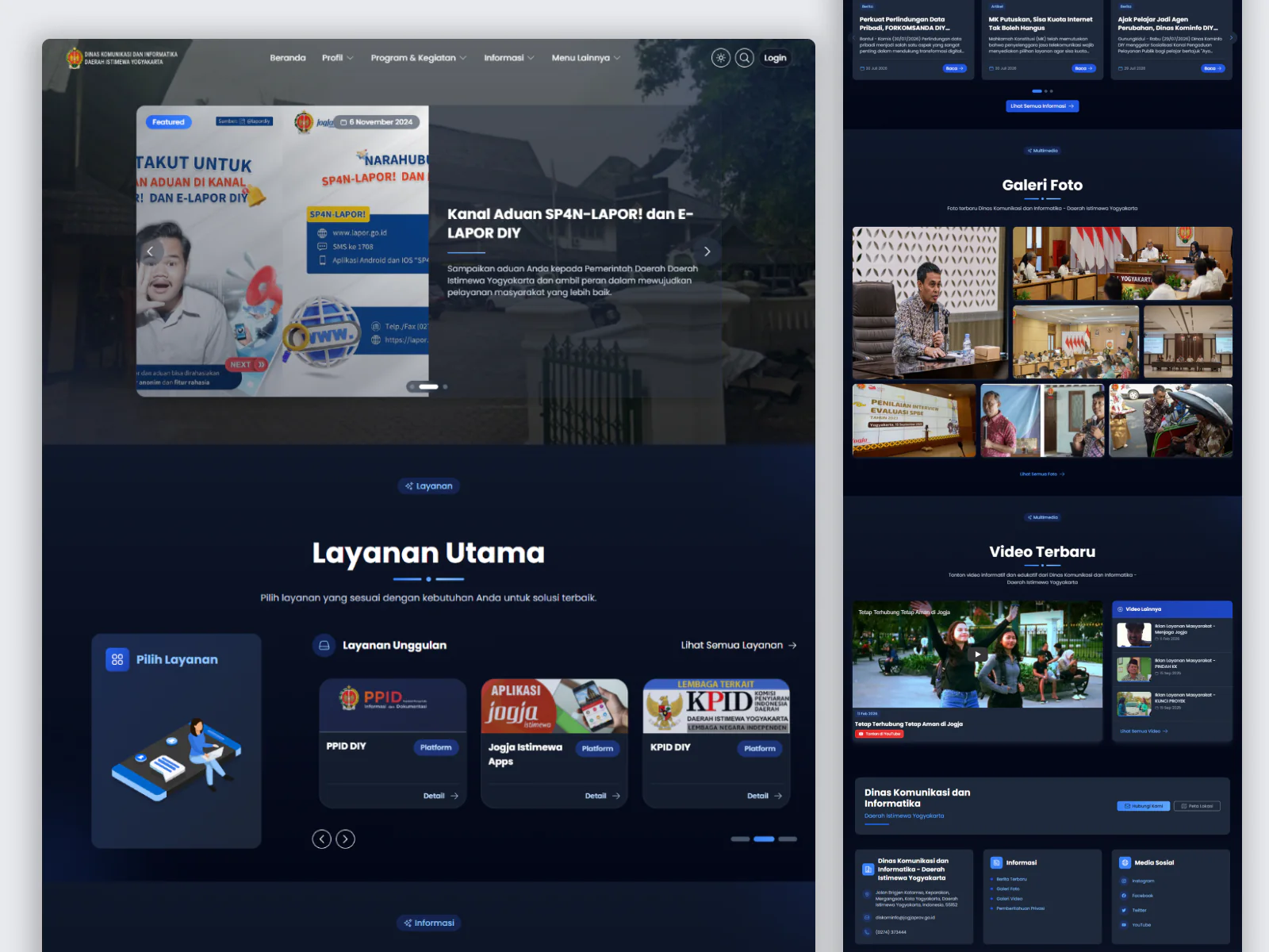 Diskominfo DIY Public Information Portal — project view 2