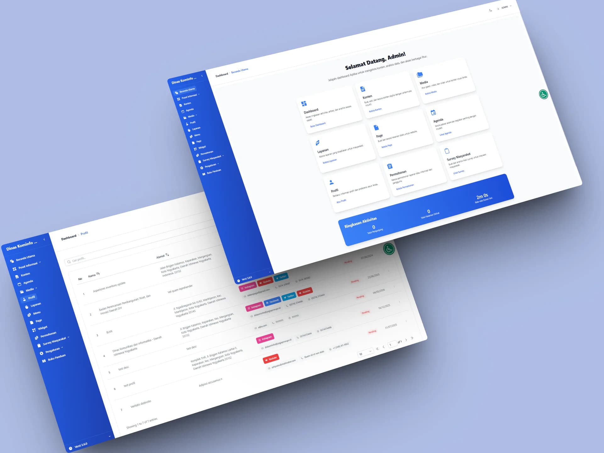 Diskominfo DIY Public Information Portal — project view 3