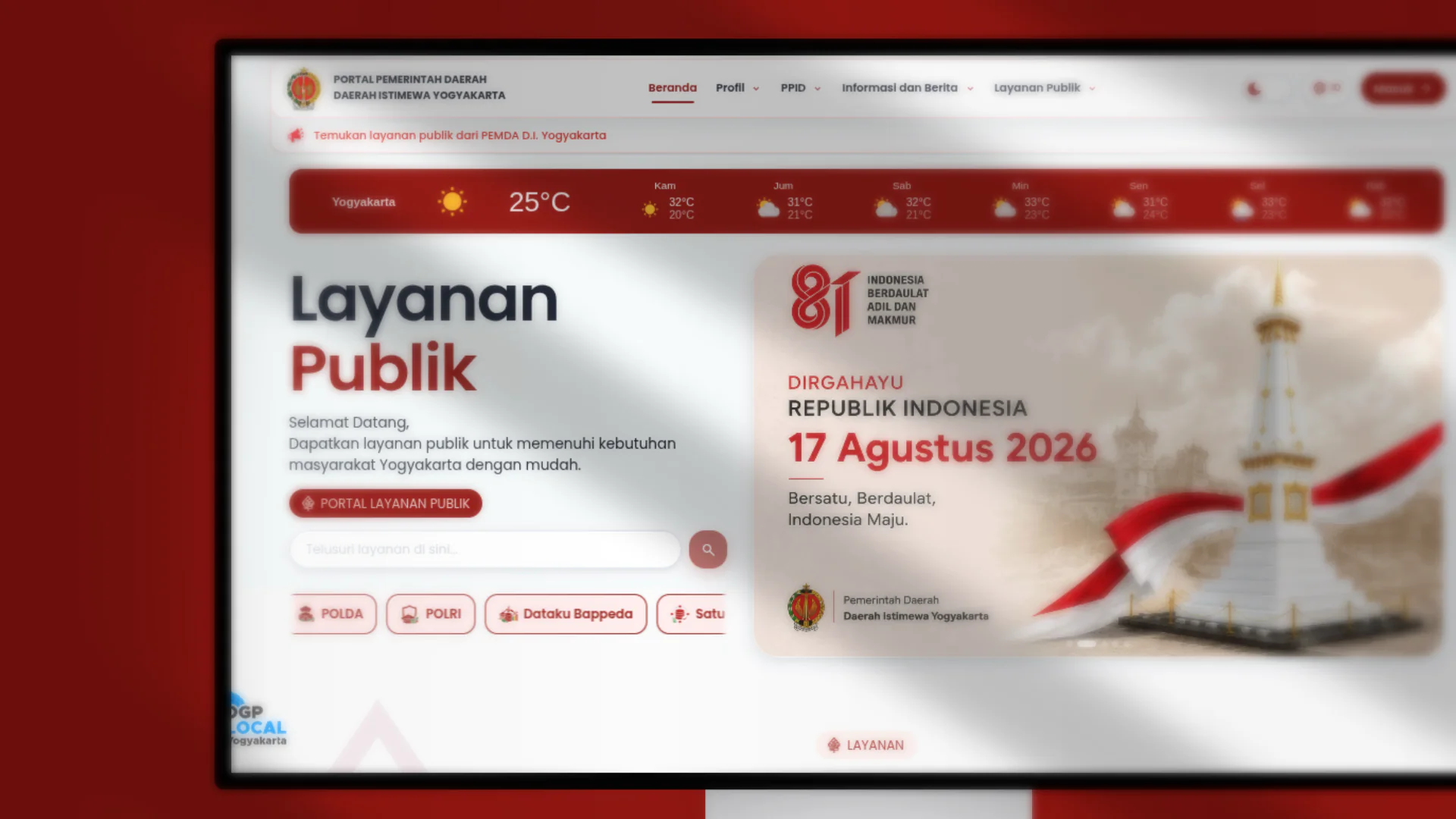 GovTech Portal — Jogjaprov (DIY Provincial Government)