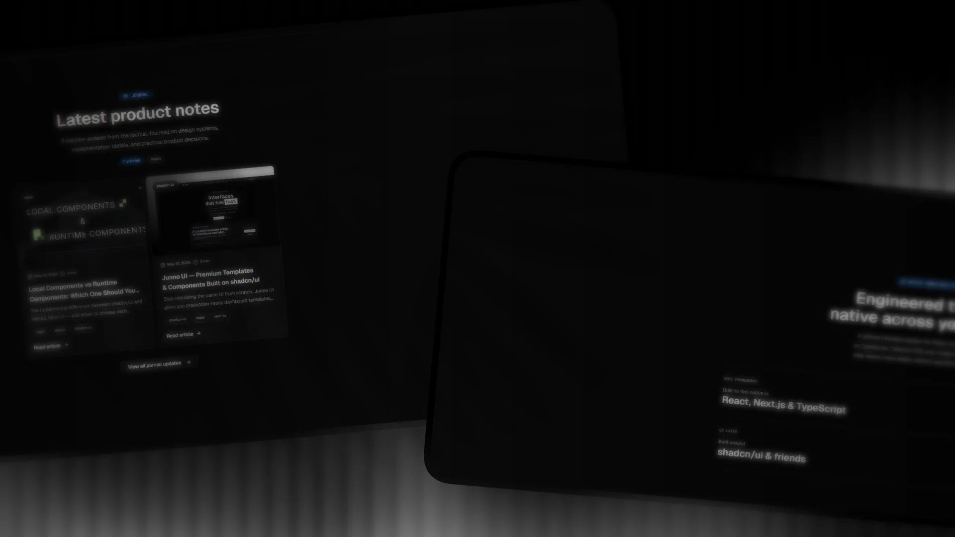 Junno UI – Next.js Templates & React Component Library — project view 3