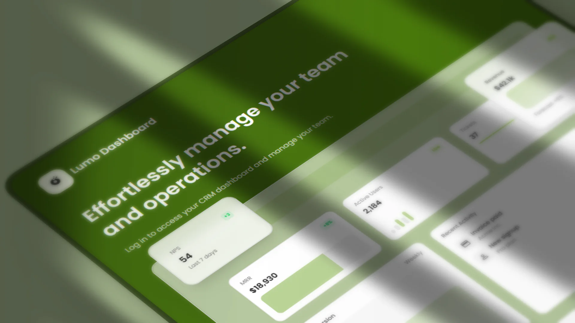 Lumo Dashboard