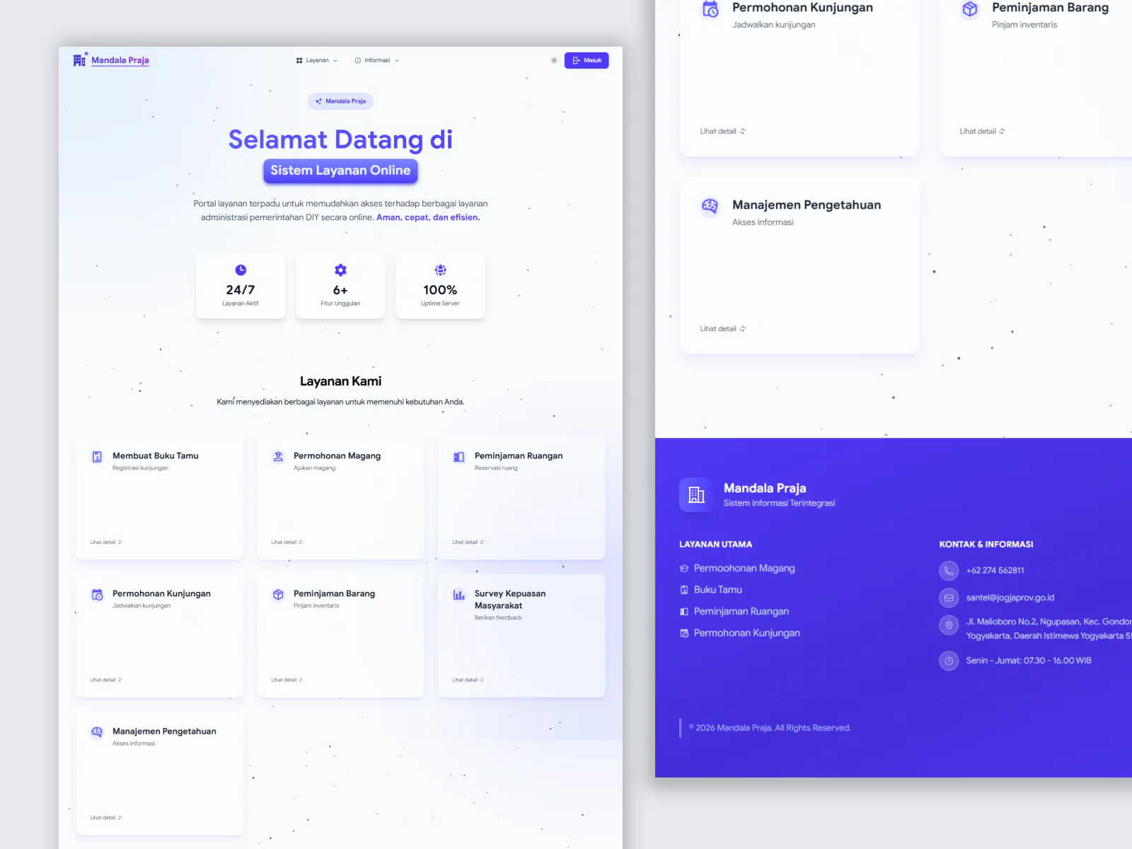 Mandala Praja — Integrated Government Service Portal — project view 2