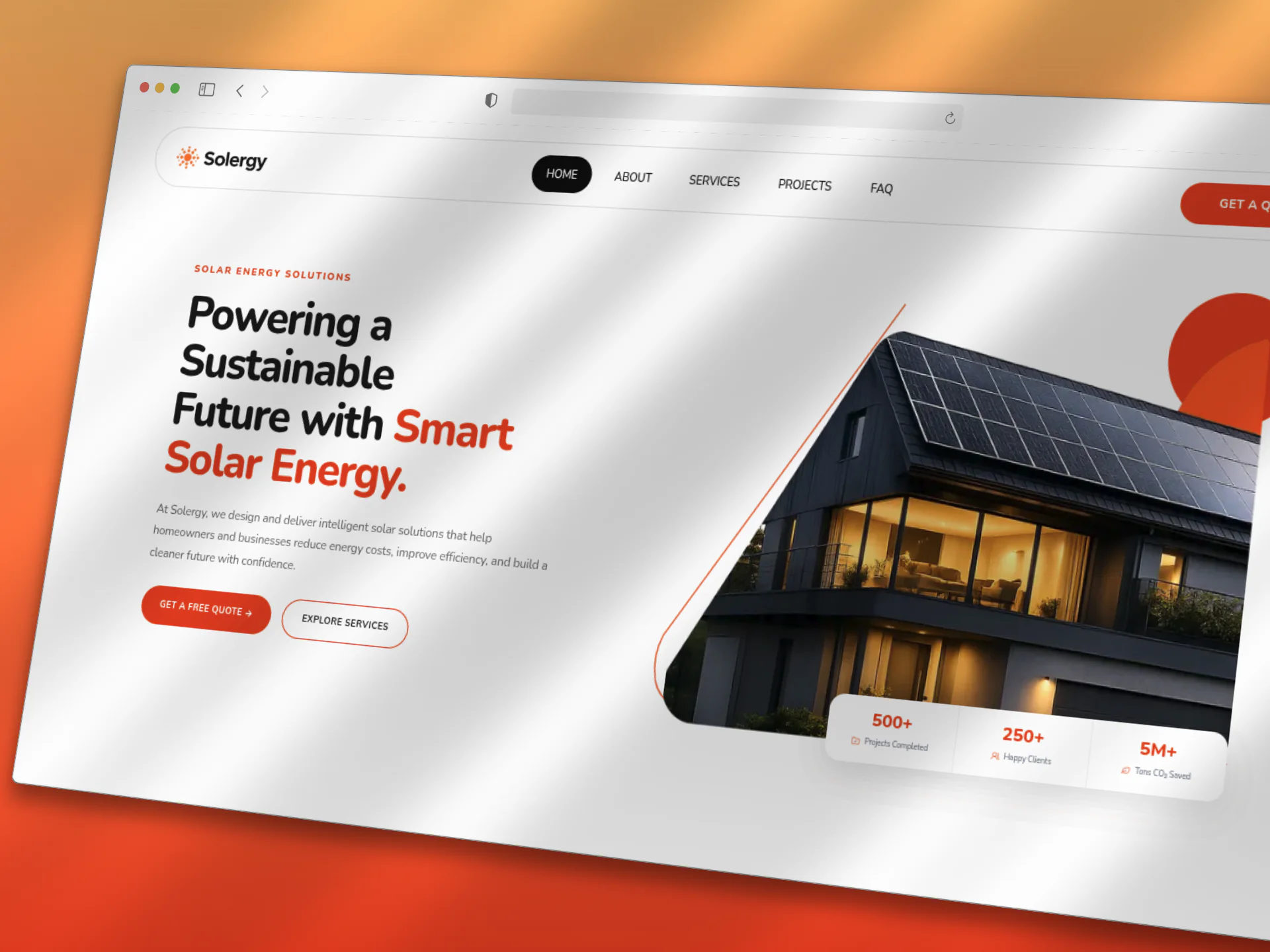 Solergy — Modern Solar Energy Landing Page