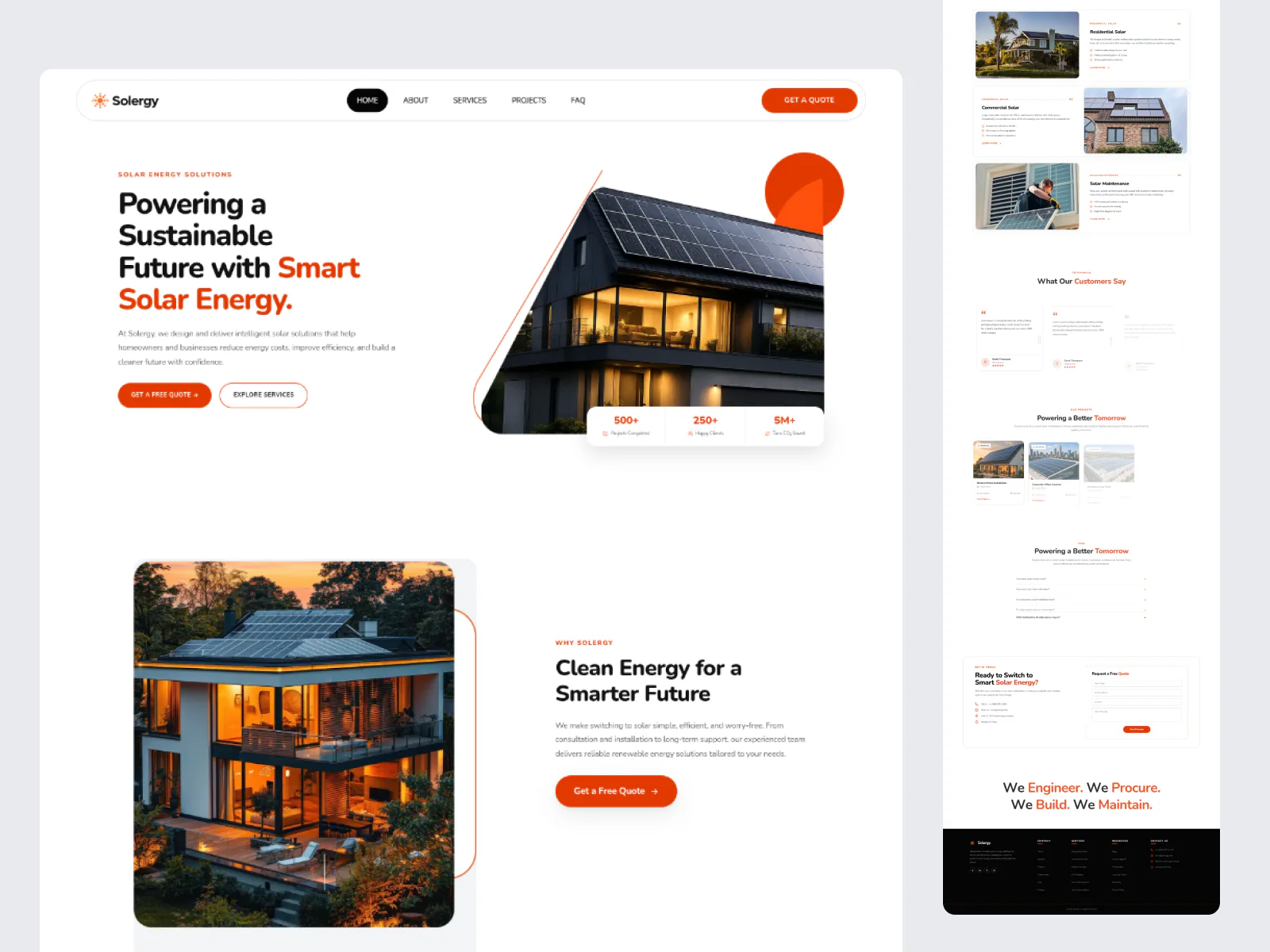 Solergy — Modern Solar Energy Landing Page — project view 2